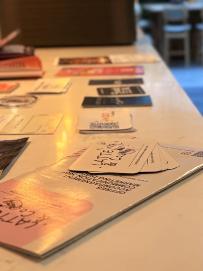 dépliants et cartes de visite