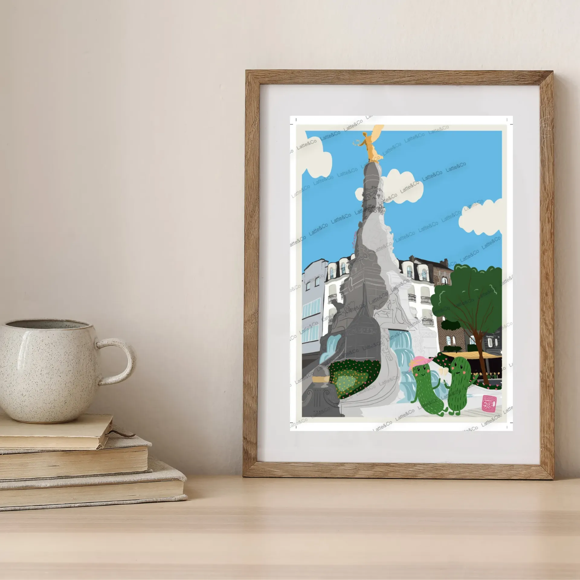 Illustration à imprimer - Les Cornichons place d'Erlon